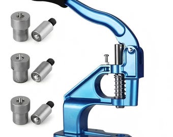 Grommet Press Tool – Hand Press Machine with 3 Eyelet Dies