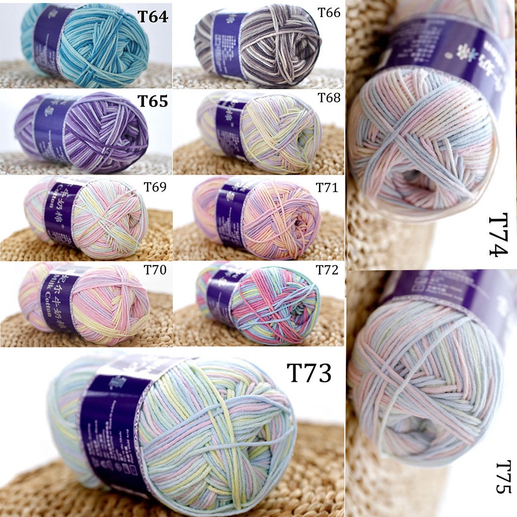 2 Skeins 5-ply Combed Milk Cotton Yarn: Crochet & Knitting - Etsy