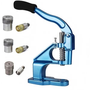Rivet Setter Hand Press with Punch & Crystal Rivet Dies