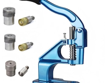 Rivet Setter Hand Press with Punch & Crystal Rivet Dies