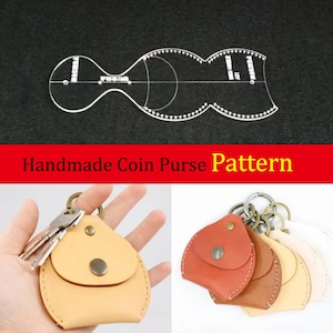 Acrylic Coin Purse Template: Leather Craft Pattern (BBX-152)