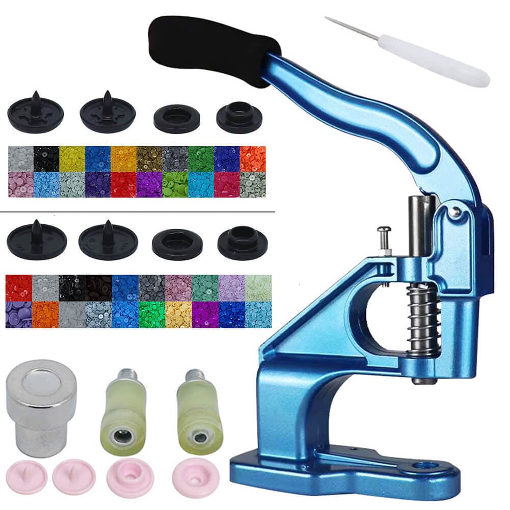 Metal Buttons Dies Hand Press Machine Plastic Snaps Molds Snap-Fastener  Tool