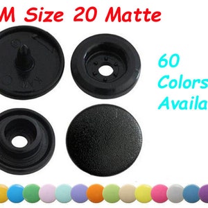 25, Size 20, T5, 12.4mm Original KAM Snaps in a Choice of Colours