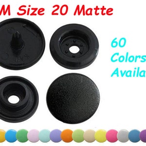 KAM Size 20 Matte Plastic Snaps: Clothing Fasteners