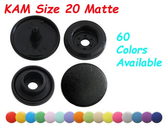 KAM Size 20 Matte Plastic Snapsplastic Button Snaps KAM Snap