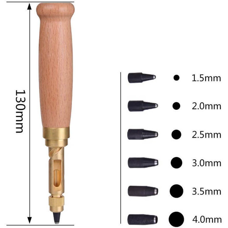 Japanese Screw Hole Punch Tool Kit With 6 Bitssnap Button Etsy UK