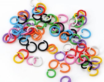 Colored Open Jump Rings: DIY Jewelry Connectors
