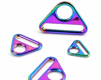 Zinc Alloy Triangle Ring Buckles: DIY Bag Adjusters, Strap Connectors, Leathercraft Hardware