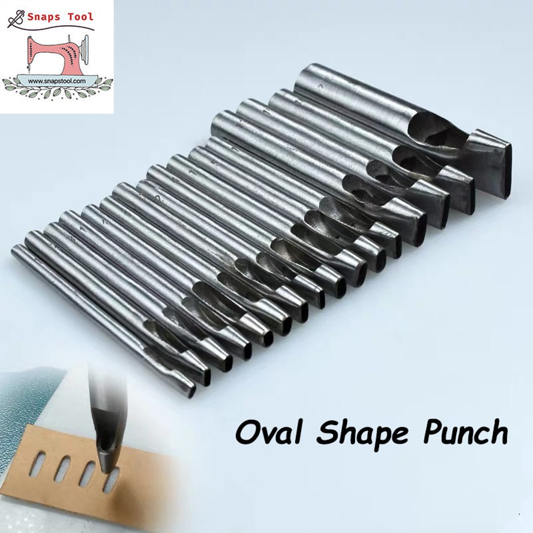 Heavy Duty Belt Leather Round Flat Oval Hole Puncher Punch