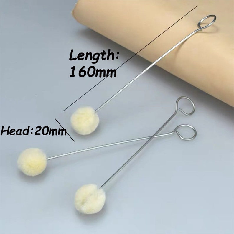 Wool Dauber With Metal Handle Wool Brush Finish Applicator Etsy