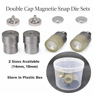 Double Caps Magnetic Snaps Dies Sets (14mm, 18mm)