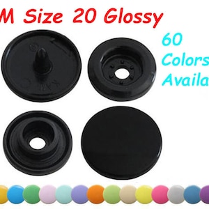 KAM Size 20 Glossy Plastic Snaps: Clothing Fasteners