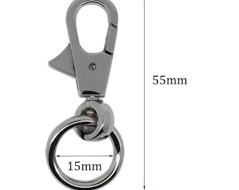 5 PCS Zinc Alloy Swivel Lobster Clasps: Lanyard Snap Hooks