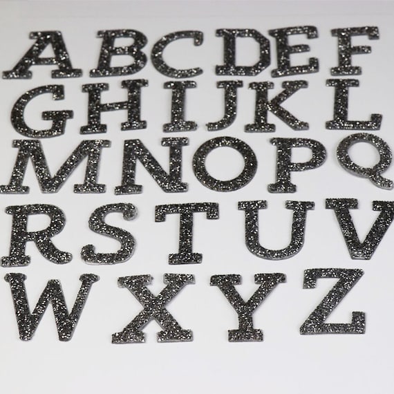 Hotfix Rhinestone Letters Rhinestone Iron On Letters Iron On Patches A-Z  Letters A to Z Clear Rhinestone Iron on Hotfix Transfer Bling DIY