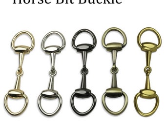 5 PCS Zinc Alloy Horse Bit Buckles: D Ring Snaffle Bit Buckles Double Bit Buckle for DIY Snaffle Bit Horse Jewelry Loafer Shoes Decoration