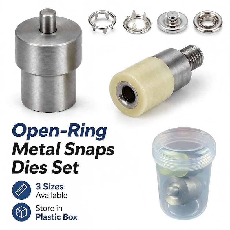 50 Sets Brass Open Ring Metal Snaps, No-sew Snap Fasteners - Etsy