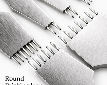 Set van 2 ronde prikbouten voor Leathercraft, 3 mm 4 mm 5 mm