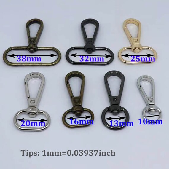 Clip Porte-clés Ceinture Mousqueton Double Cercle Alliage Zinc - Organisateur Clés Robuste Noir Ou Argent