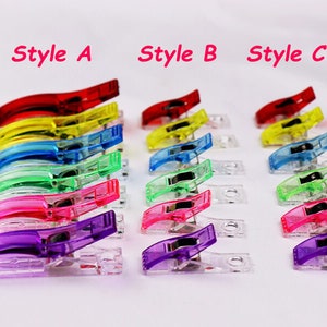 Sewing Clips: Multipurpose Quilting Clips, 3 Styles, 6 Colors (30pcs/90pcs)