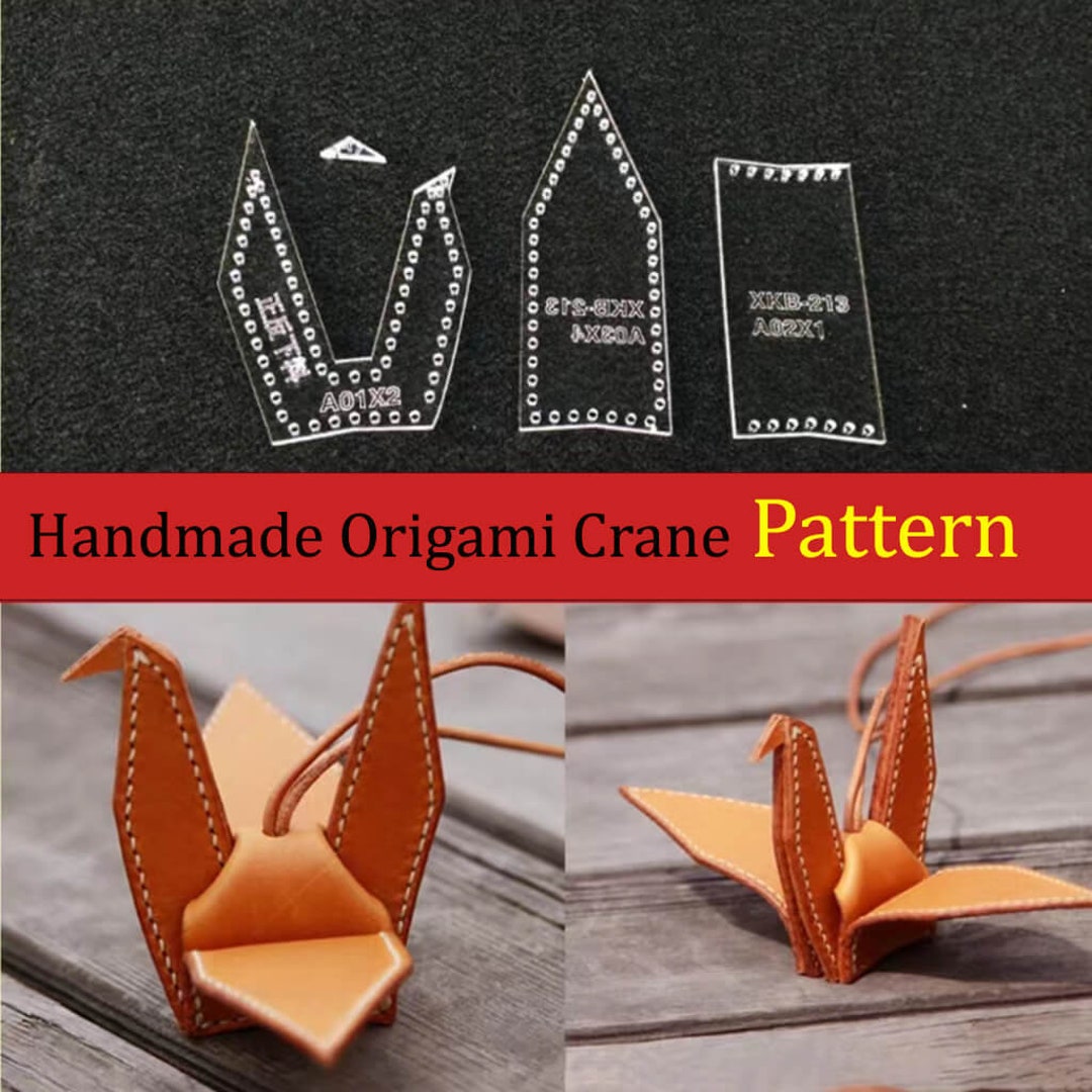 Handmade Origami Crane Pattern(pattern #: Xkb-213)--acrylic Template ...