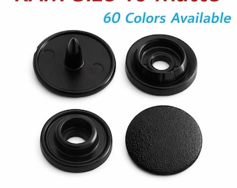 KAM Size 16 Matte Plastic Snaps: Clothing Closure, Baby Bibs