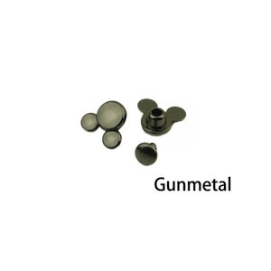 Mickey Mouse Rivets: Zinc Alloy Decorative Cap Rivets (10 Sets) - Etsy