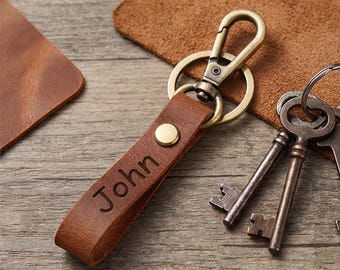 Free Personalized Leather Keychain With SnapLock