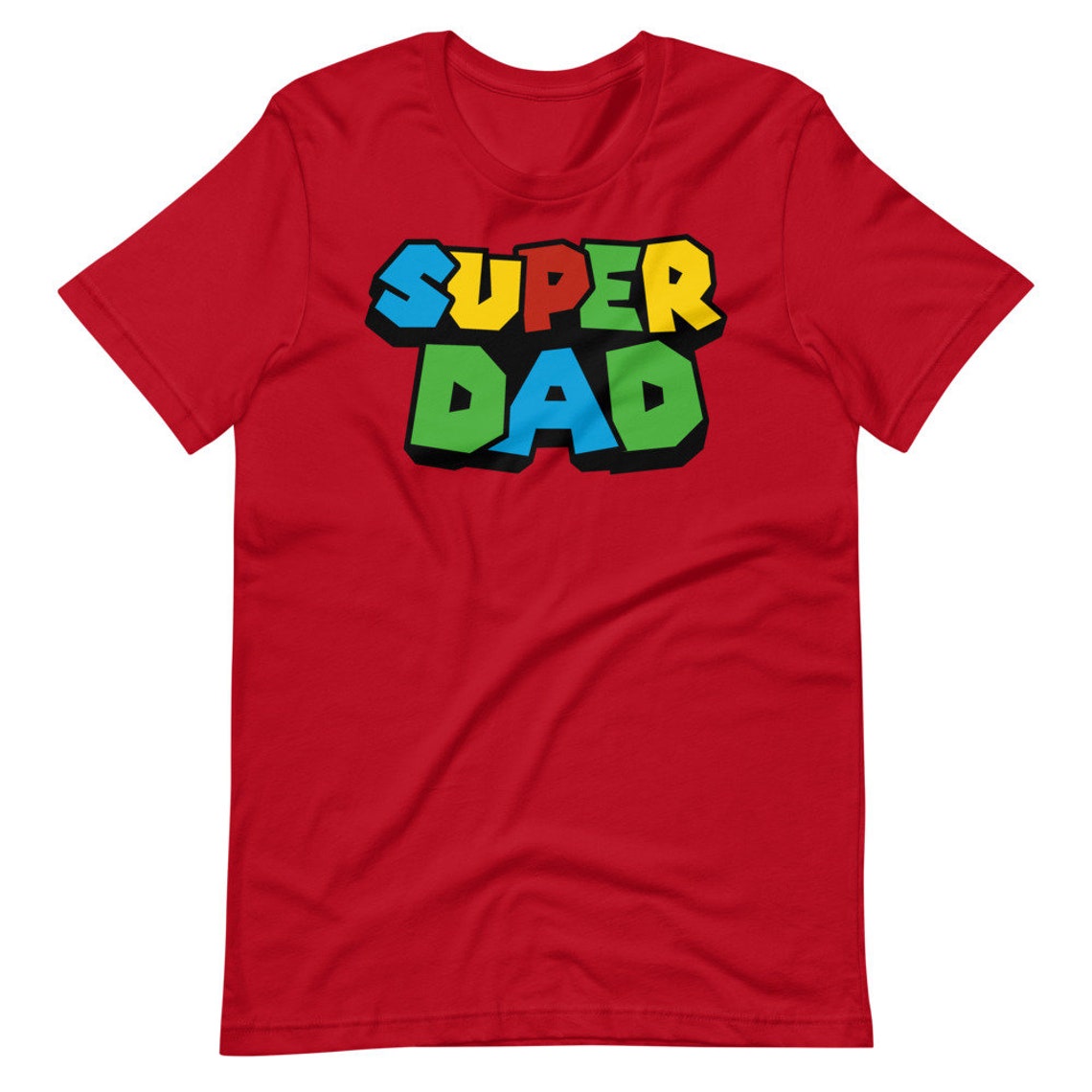 Super Mario Shirt Super Dad Shirt Fathers Day Shirt Gift Etsy
