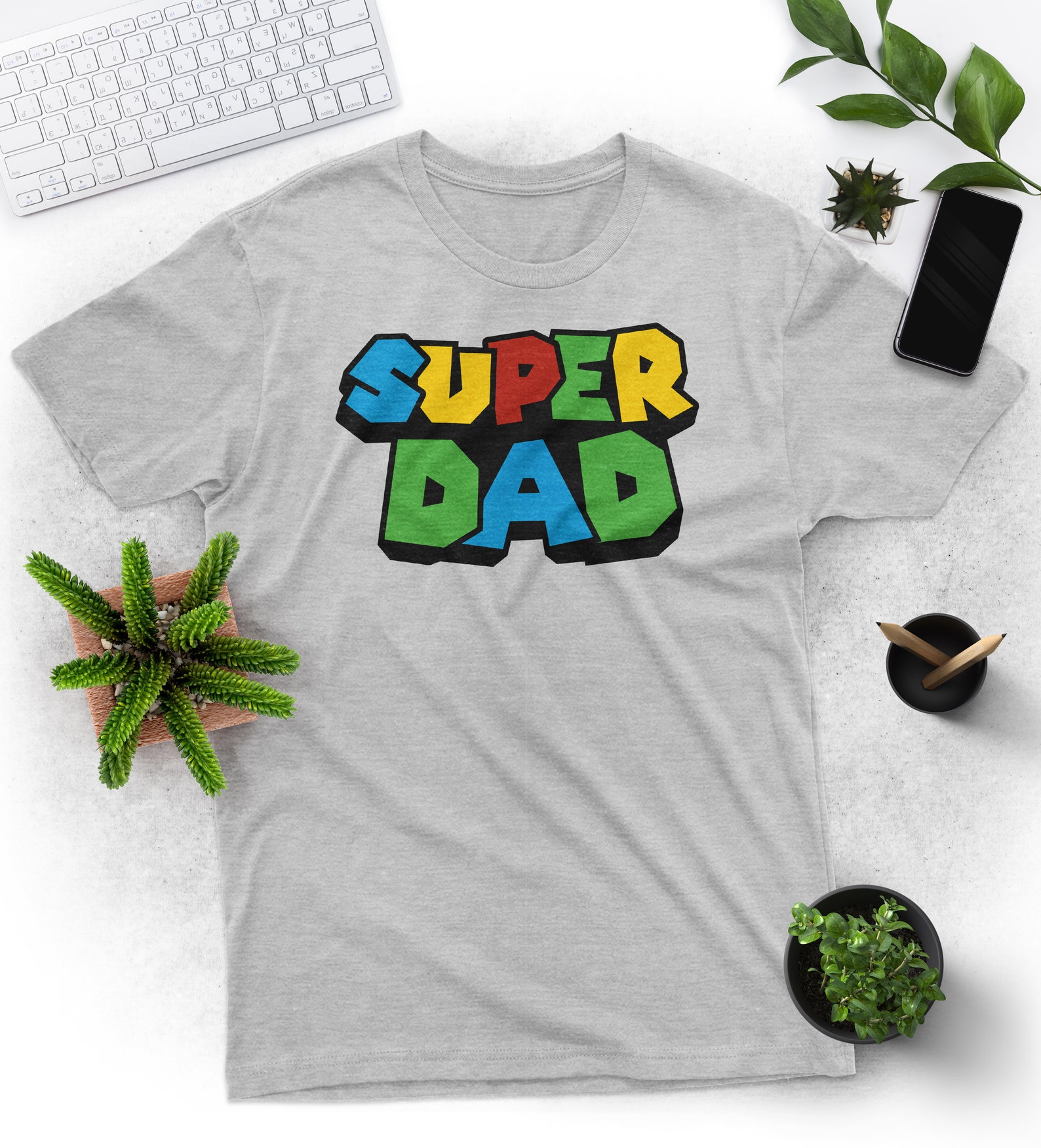 Super Mario Shirt Super Dad Shirt Fathers Day Shirt Gift Etsy