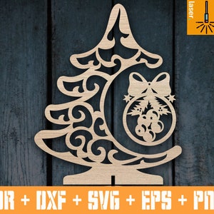 Christmas tree sign for Laser | Cnc vector Christmas tree | Christmas cut file | CNC files | Christmas decoration | CNC Vector | Laser cut