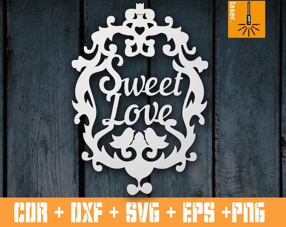 WENDDING MONOGRAM PANEL svg file family name signlaser | Etsy