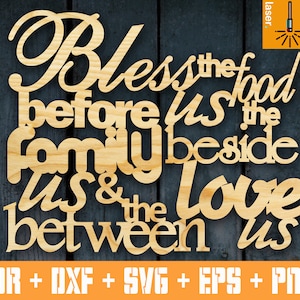 Vector Sign for Laser Cut File SVG/DXF/CDR - Laser Cut cnc vector template plans