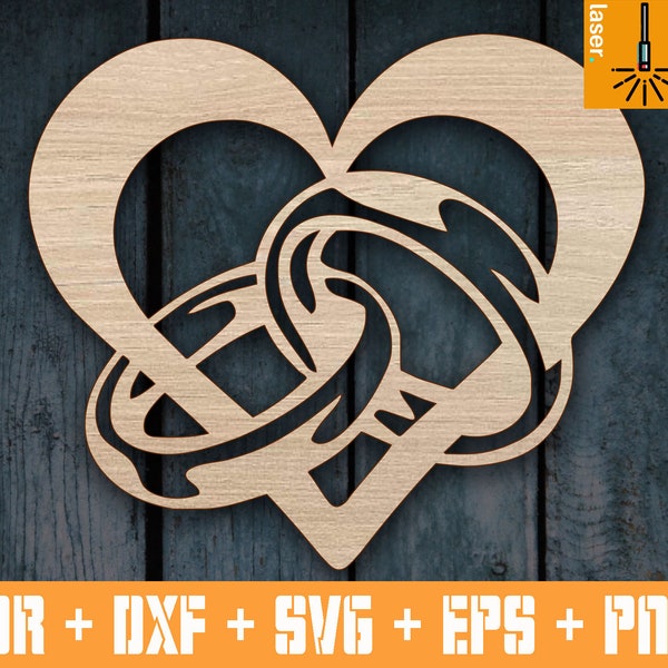 Wedding Heart Decor | Wedding Decorations | Wedding sign | Wedding Rustic Decor | Wedding Sign decorations | Wedding svg | Vector Heart cnc