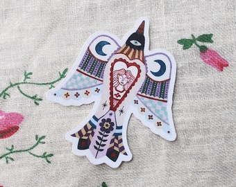 Folk Bird Sticker