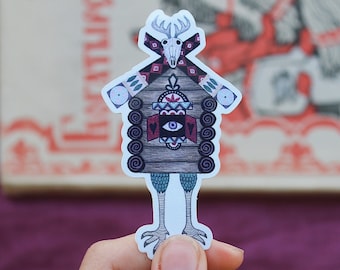Baba Jaga Haus Sticker