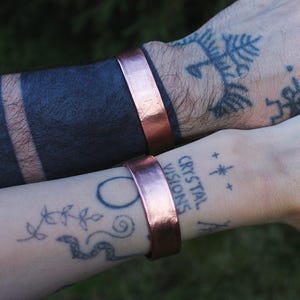 Handmade Plain/Smooth Copper Bangle Bracelet