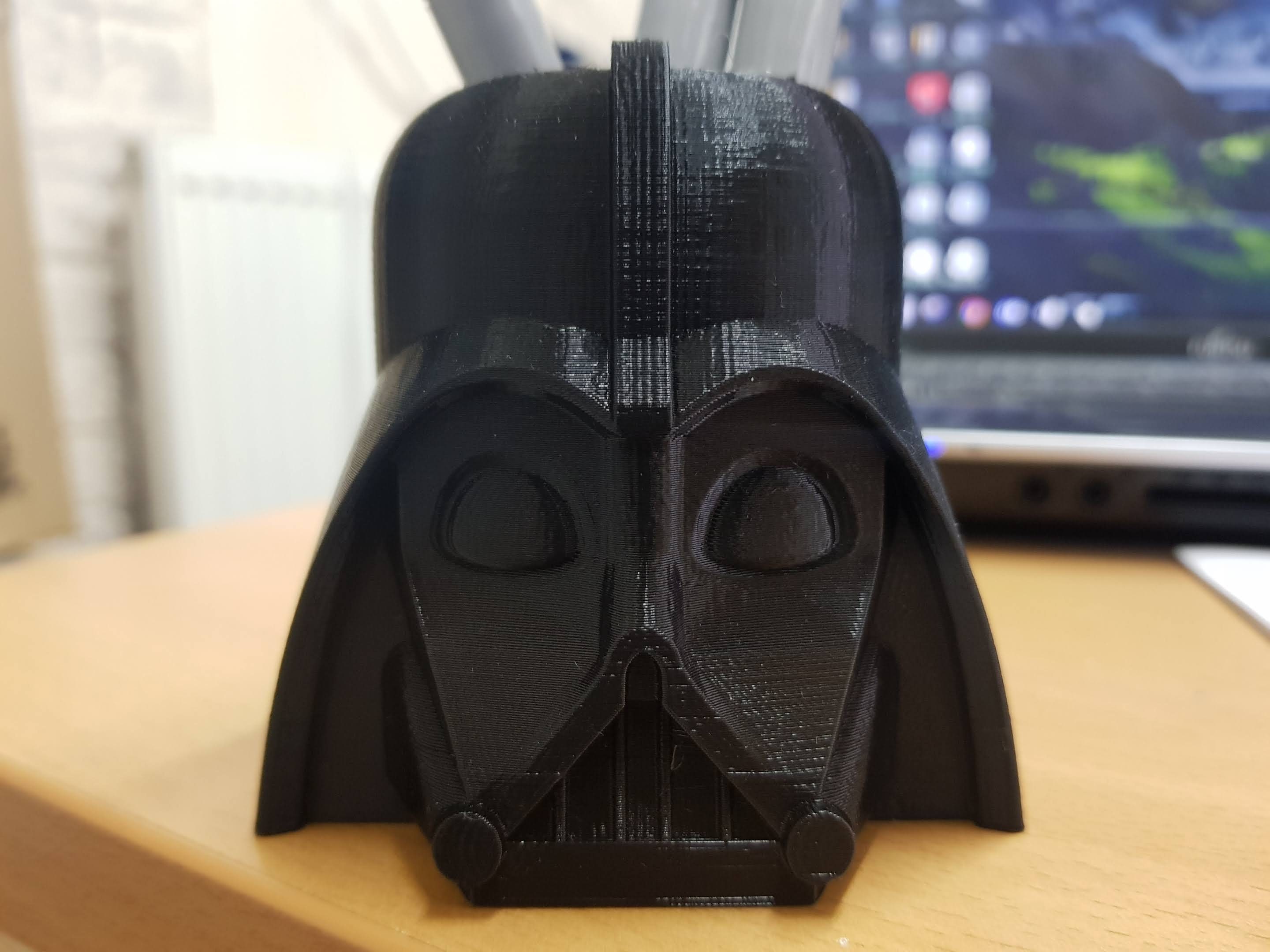 Darth Vader 3d Printed Star Wars Low Poly Pen Holder Etsy