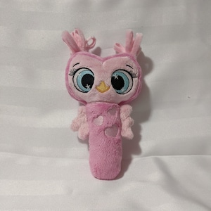 ITH, Fichier broderie, hochet en long, &quot;HIBOU&quot;, cadre 13x18cm