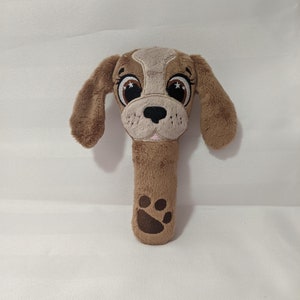 ITH, Embroidery file, long rattle, &quot;DOG&quot;, frame 13x18cm