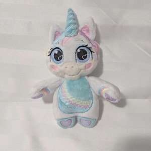 Embroidery file, PLUSH UNICORN, 10X10cm frame with a few small seams in hand, tutorial in French
