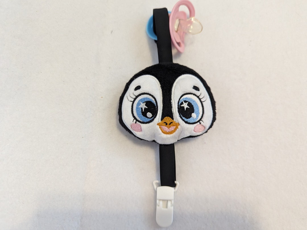 ITH, Embroidery File, Pacifier Clip, penguin, Frame 10x10cm - Etsy