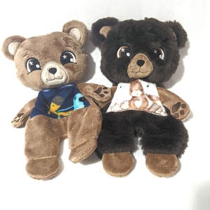 Arquivo de bordado, PLUSH com corpo plano "BEAR", moldura 13X18cm com alguns pequenos pontos à mão, Tutorial em francês