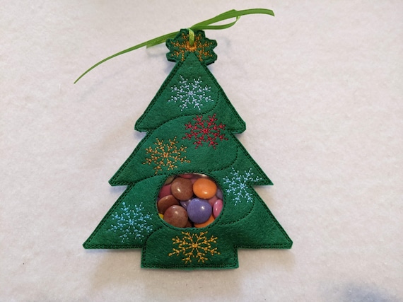 Bolsa de dulces para arbol de navidad, marco 10x10cm y 13x18, ith, archivo  para maquina de bordar, digital -  México