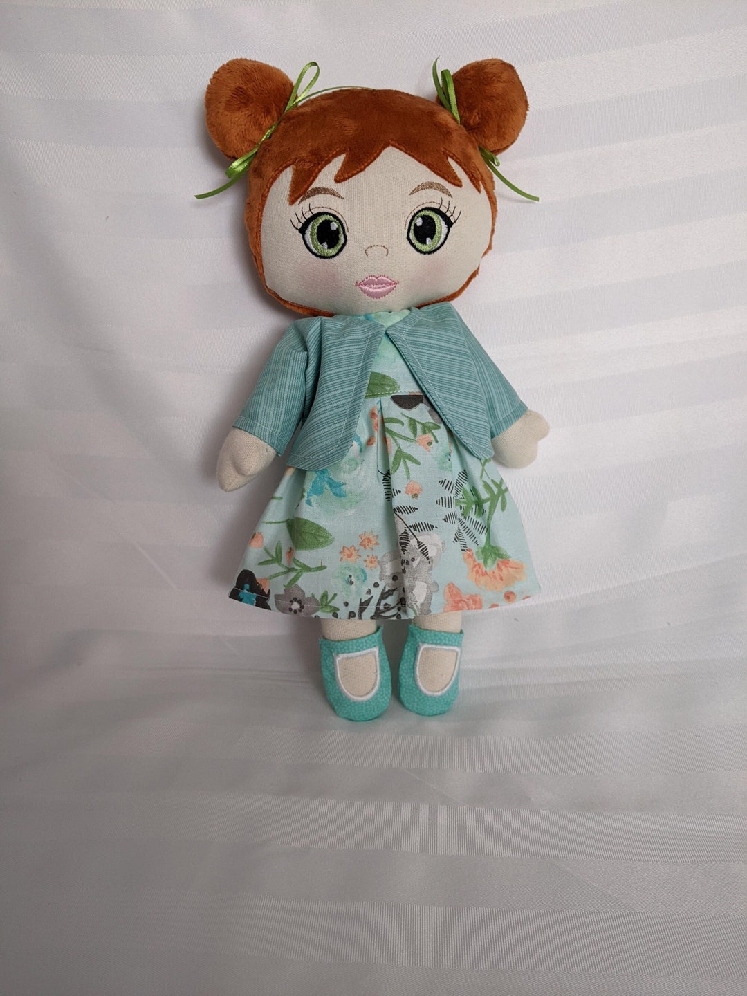 ITH, Élye Doll, 16x26cm Frame, Some Hand Stitching and Sewing Machine ...