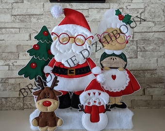 Christmas mount, frame 5X7", ith, embroidery machine file, digital