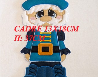 SOLDIER , embroidery machine file, frame 13x18cm, 37cm high, ITH