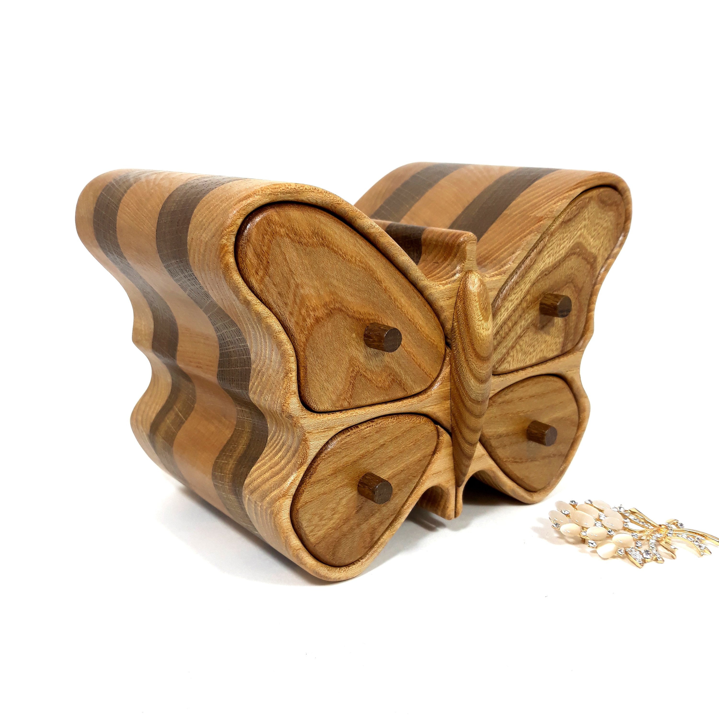 Bandsaw box. Jewelry box butterfly Etsy