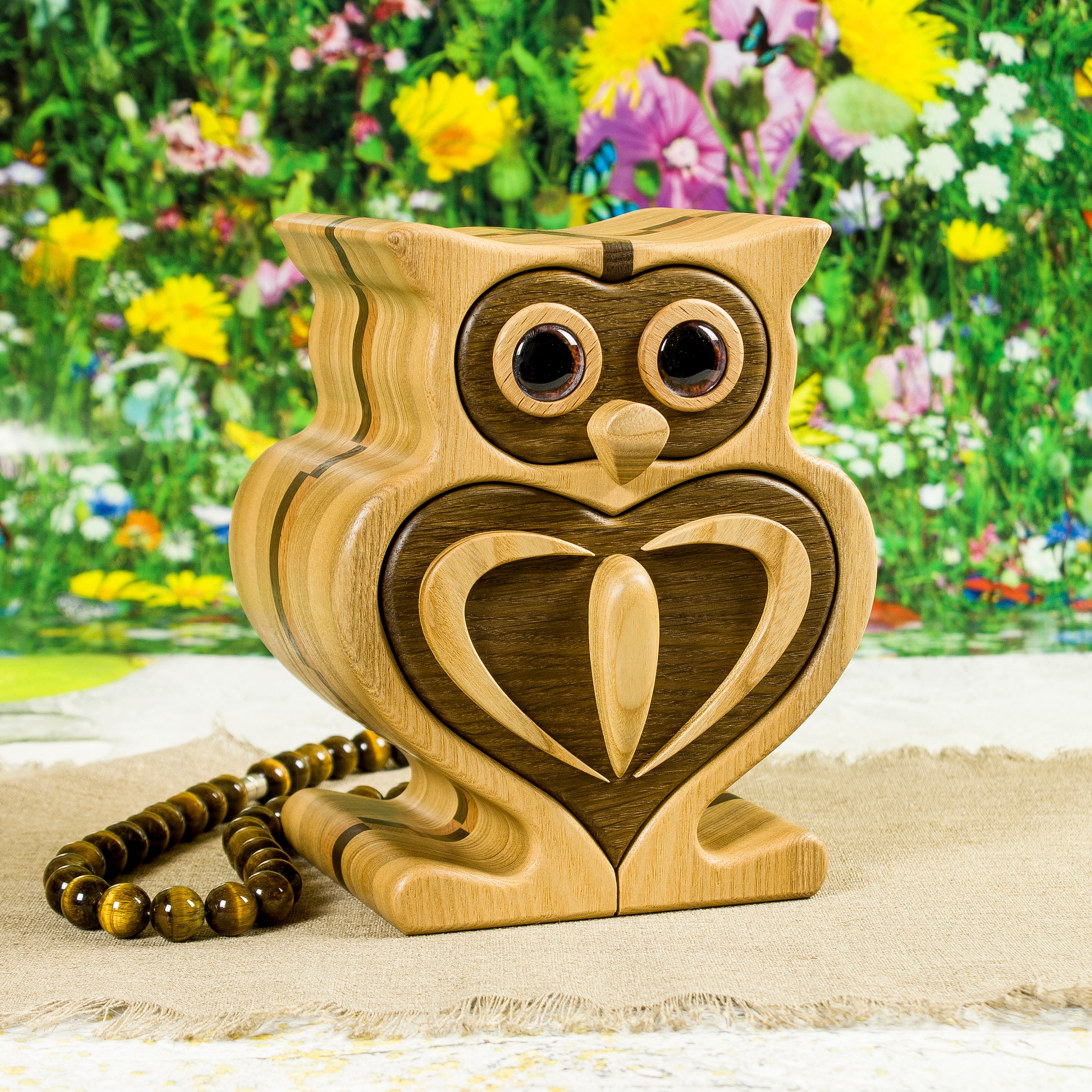 Bandsaw box. Jewelry box Owl Etsy