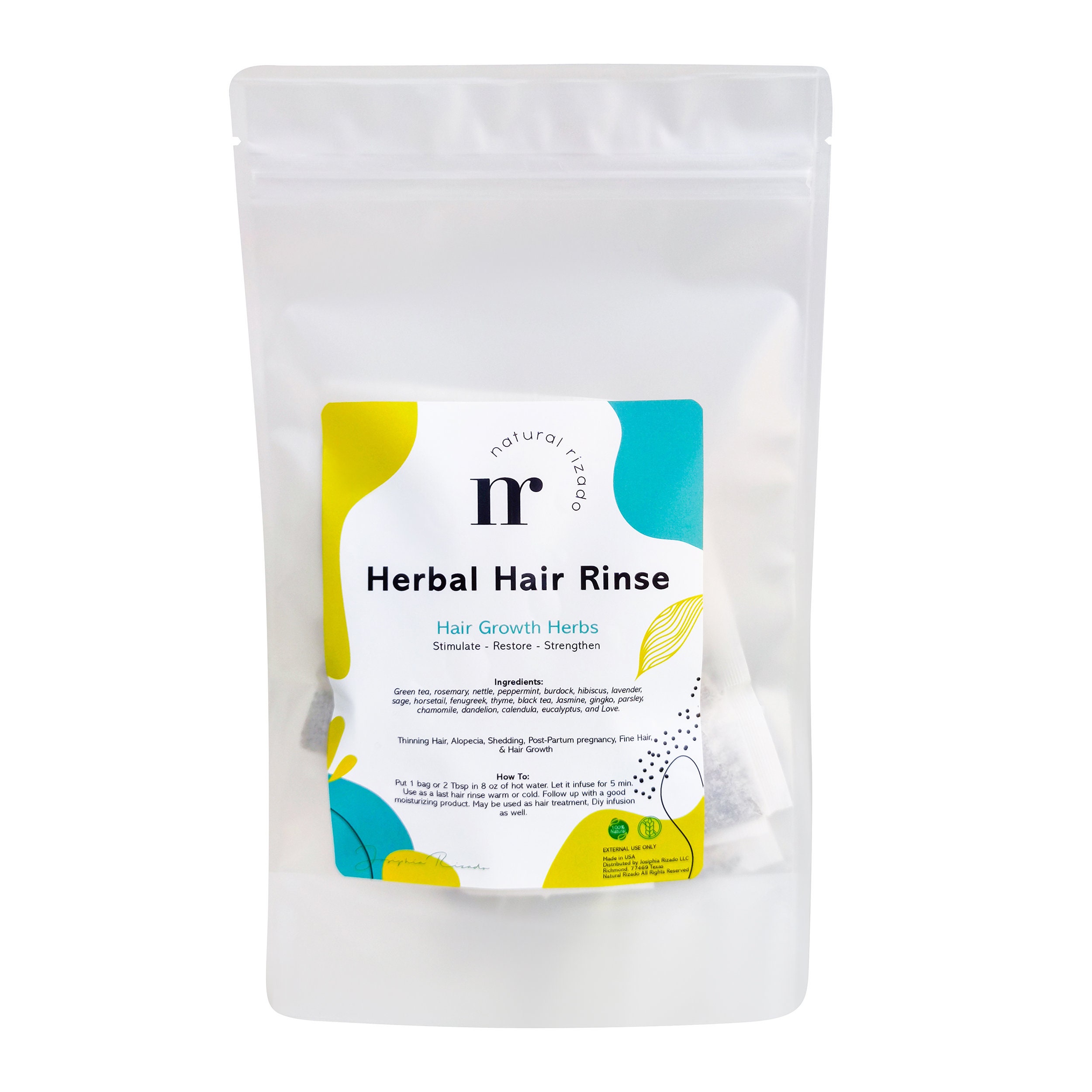 Herbal Tea Blend For Hair Growth 19 Loose Leaf Tea Curly Etsy