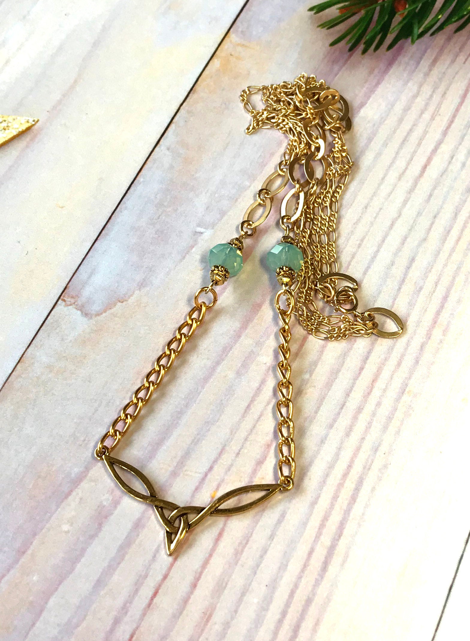 Chain Necklace Fantasy Jewelry. Elven style Etsy